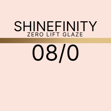 Wella Shinefinity Zero Lift Glaze 60ml 08/0 Natural Latte