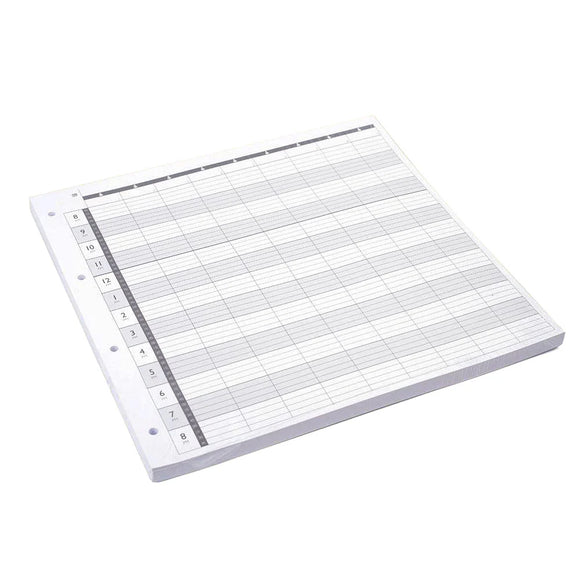 Loose Leaf Refill Pages - 9 Assistant With 4 Holes (100pcs)