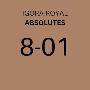 Schwarzkopf Igora Royal 8-01 Absolutes Light Blonde Natural Cendre