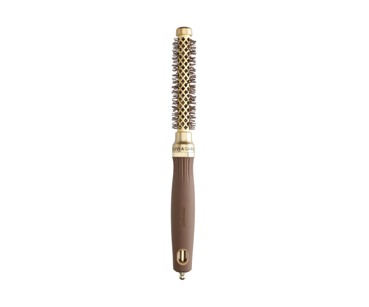 Olivia Garden Expert Blowout Shine Wavy Bristles Gold & Brown 15mm