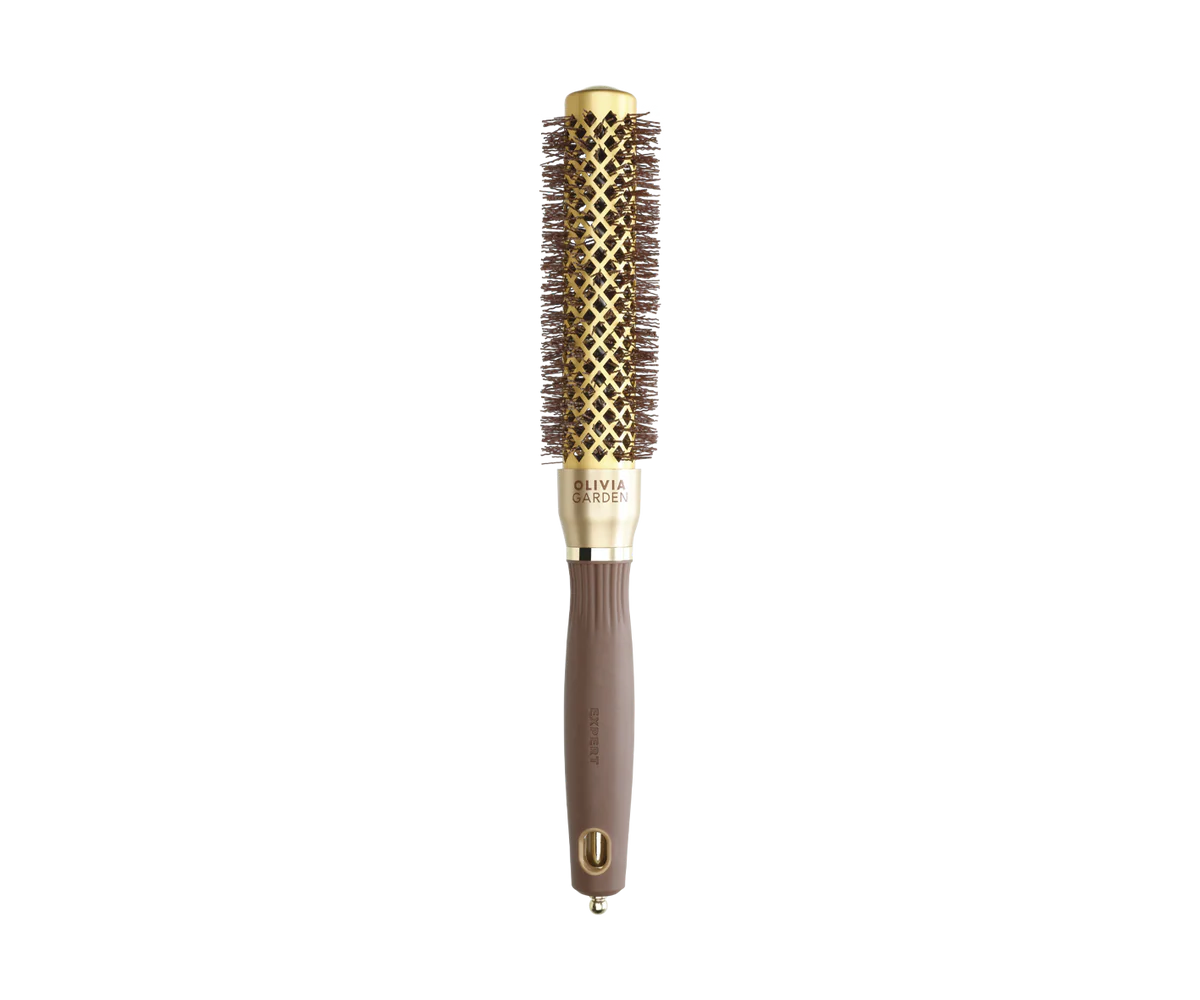 Olivia Garden Expert Blowout Speed Wavy Bristles Gold & Brown 25mm