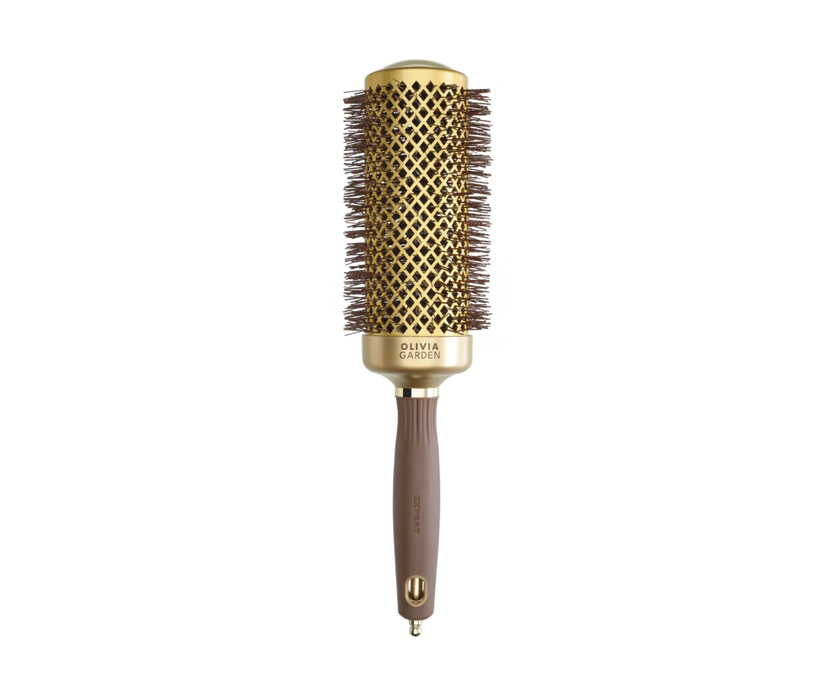 Olivia Garden Expert Blowout Speed Wavy Bristles Gold & Brown 55mm
