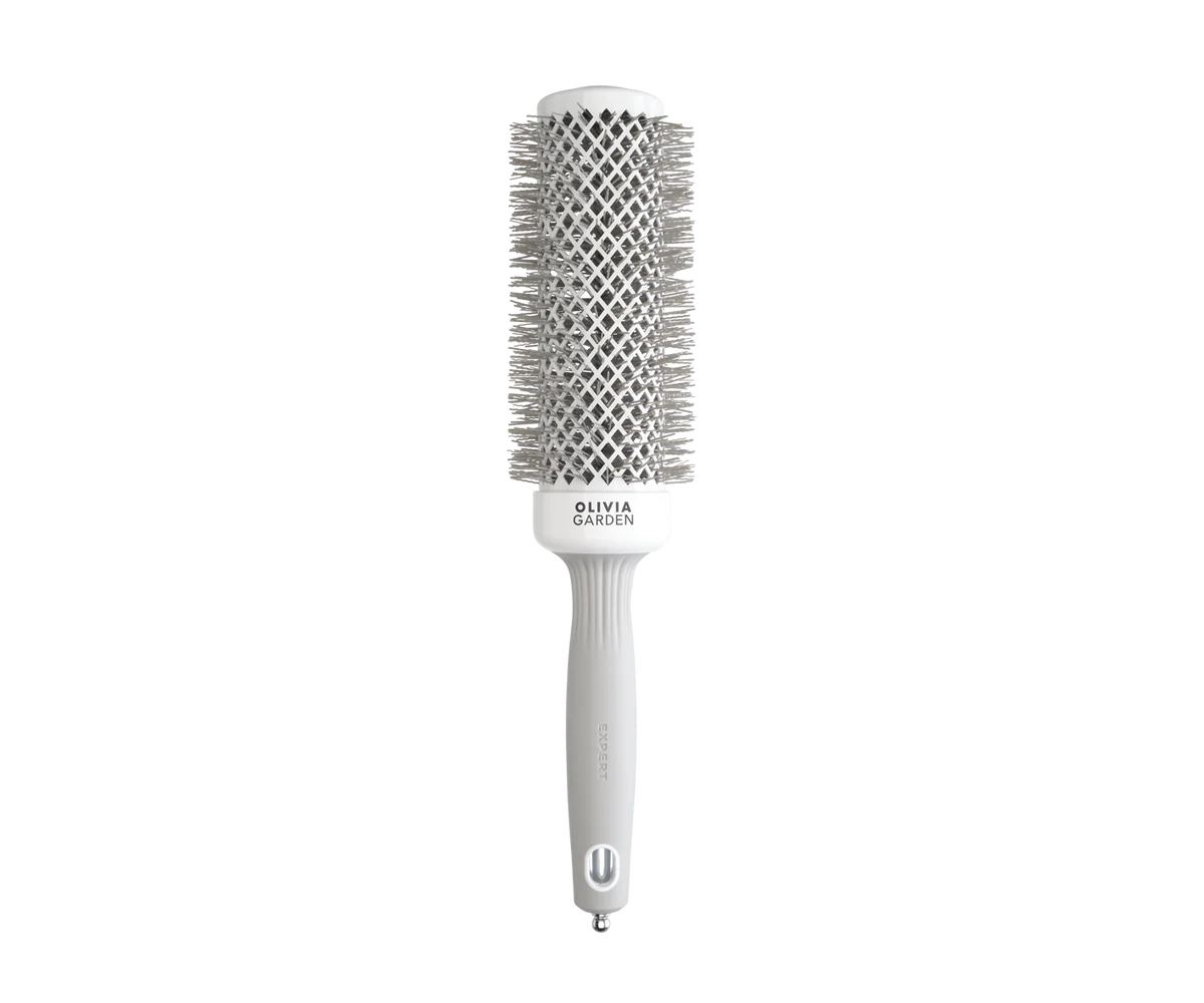 Olivia Garden Expert Blowout Speed Wavy Bristles White & Grey 45mm