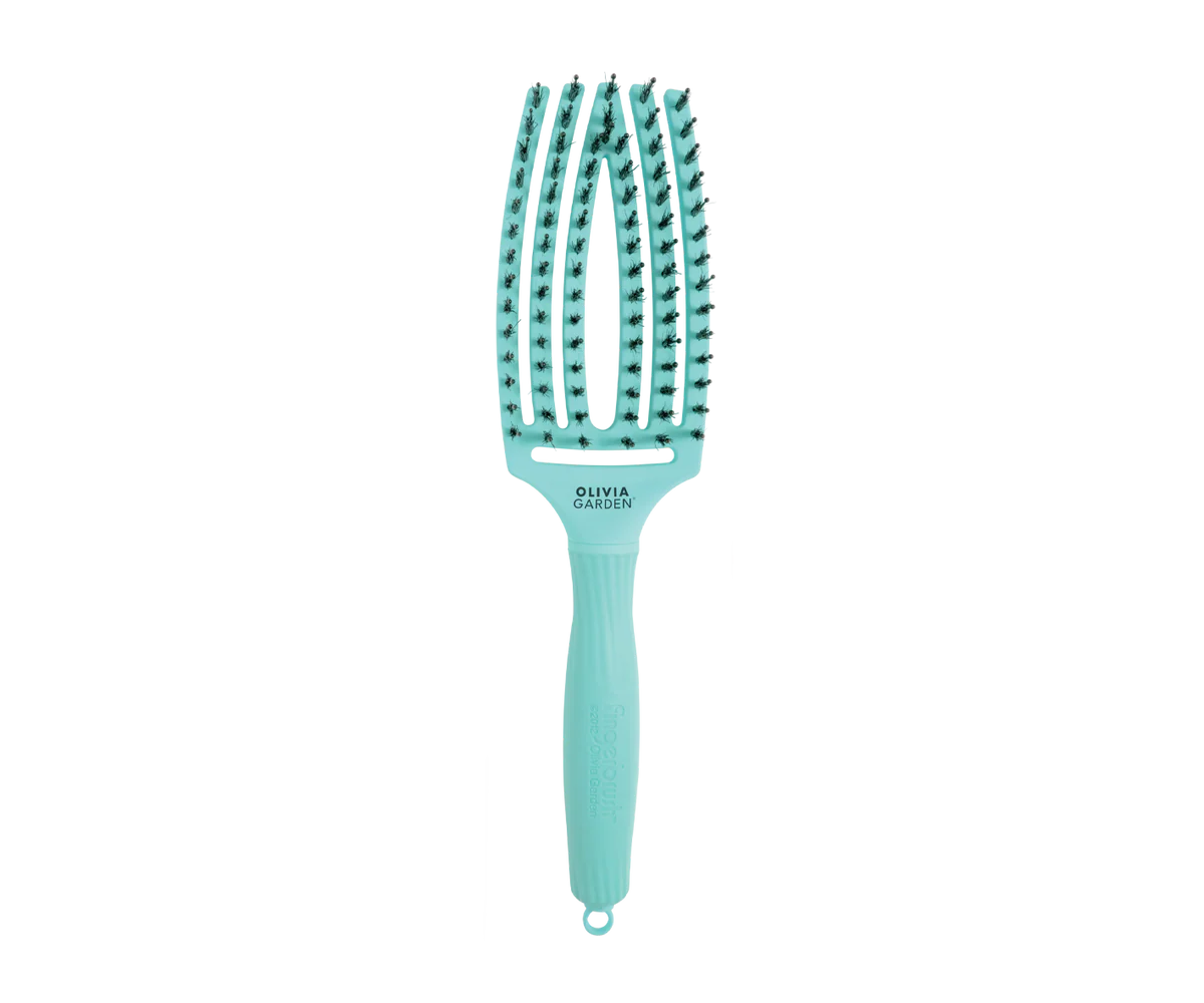 Olivia Garden Fingerbrush Care Iconic Boar & Nylon Mint Medium