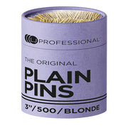 LJ Professional 3 Inch Plain Pins Blonde x500