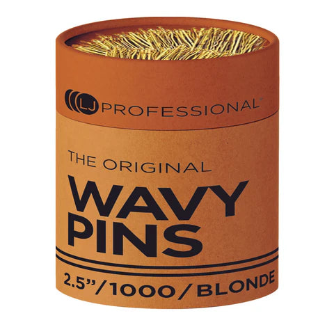 LJ Professional 2.5 Inch Wavy Pins Blonde x1000