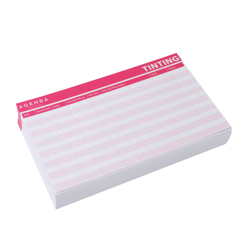 Agenda Tinting Record Cards