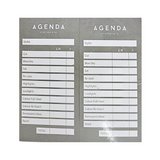 Agenda Check Pads Grey x 12