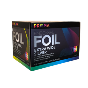 Prisma 150mm x 100m Extra Wide Embossed Foil - Silver