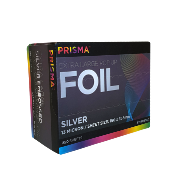 Prisma Embossed Pop Up Foil Extra Large 355mm x 150mm 250 sheets - Silver