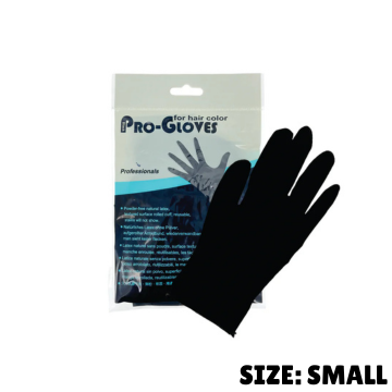 Black Durable Latex Pro Gloves - Small (1 Pair)