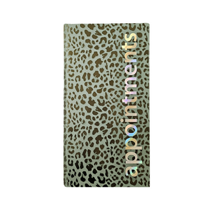 Agenda Appointment Book 3 Assistant - Leopard Print