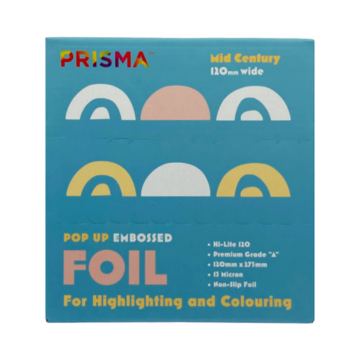 Prisma PopUp Embossed Foil 120mm X 273mm 500 Sheets - Mid Century