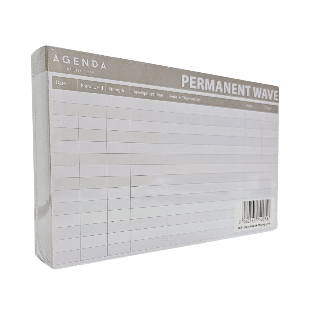 Agenda Perming Record Cards