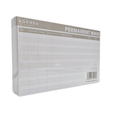 Agenda Perming Record Cards