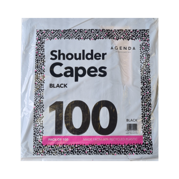 Shoulder Capes Black 100 pack