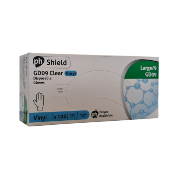 Powder Free Vinyl Gloves Box of 100 Large