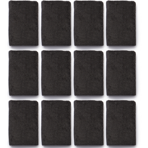 Black Salon Cotton Towels - Pack of 12