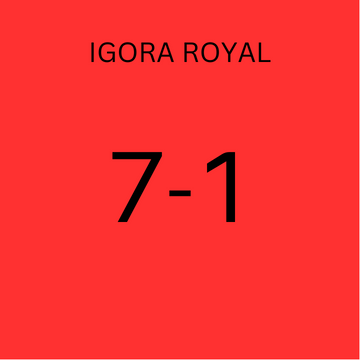 Schwarzkopf Igora Royal 7-1 Cendre Medium Blonde