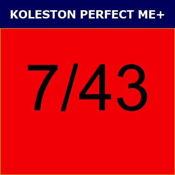 Buy Wella Koleston Perfect Me + 7/43 Medium Blonde Red Gold at Wholesale Hair Colour